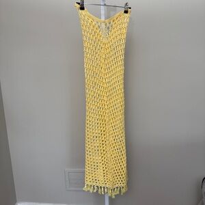 Marysia swim Yellow Crochet Maxi Dress size XS